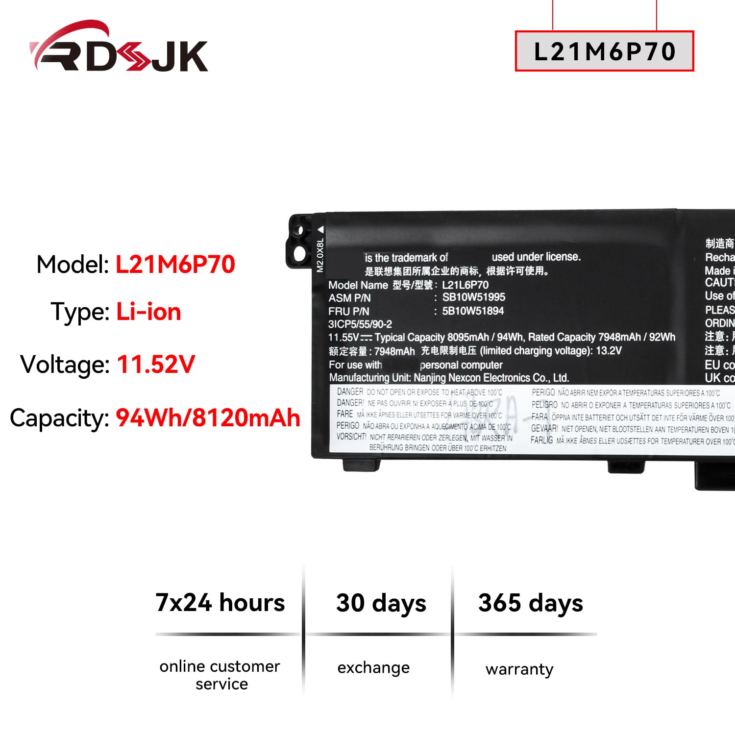 Amazon.com: RDSJ L21M6P70 L21L6P70 L21C6P70 L21D6P70 Laptop